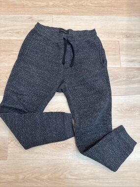 Wings + Horns Dark Charcoal Heather Jogger Pants Size L Made In Canada